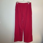 AmyLynn Alice High Waist Straight Wide Leg Pant Trouser Size L Pink NEW W/Tags Size L Photo 4