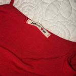 Red Two Piece Skirt Set Photo 3