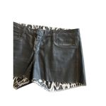 BLEULAB Reversible Printed Waxed Denim Shorts Sz 30 Black Photo 5