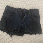 American Eagle  black lace jean shorts Photo 0