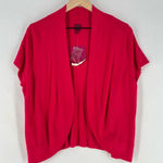 212 Collection Pink Soft Stretch Knit Open Front Bolero‎ Shrug Cardigan Topper Size XL Photo 0