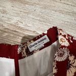 Charlie Holiday Red Floral High Waist Flowy Shorts Photo 2