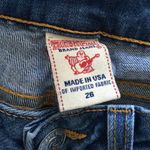 True Religion Dark Navy Blue Wash Shannon Low Rise Straight Leg Jeans Photo 10