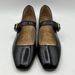 Sam Edelman  Women's Michaela Stud Mary Jane Flat Size 8.5 Black Pattened Leather Photo 2