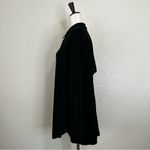 Soft Surroundings  Black Criss-Cross Back Button Down Tunic Shirt, Sz Medium Photo 3