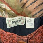 Tantrums Women's 3/4 Sleeve Button Front cotton Jacket Top petite Multicolor Brown Size undefined Photo 1