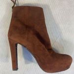 Miu Miu Suede Platform Booties Photo 1