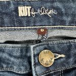 Kut From The Kloth Reese Ankle Straight Leg Jeans Blue Denim 6 Raw Hem Photo 6