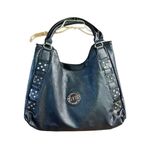 No Brand satchel bag* Black/ Gold￼/ sequence * Grained Bag NWT Black Photo 0