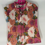 THML NWT Floral Boho Sleeveless  Lightweight Blouse Photo 0