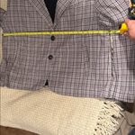 We The Free Plaid Blazer Cali Large Womens - Black and Gray Photo 14