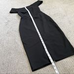 Talula Aritzia  Criss-Cross Bodycon Off Shoulder Midi Dress S - Black Photo 4