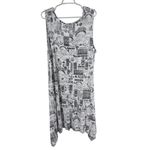 Cynthia Rowley cityscape Black and White Dress 3X plus tank knee length flowy Photo 1