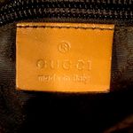 Gucci Olive Green Canvas and Orange Leather Tricolor Top Zip Tote Bag Photo 7