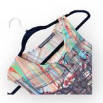 new Ostwald Helgason ➤ Edgy Silk Rip Print Dress ➤ Asymmetrical Sleeves ➤ Color Pink Size XS Photo 3