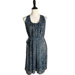 Converse  Open Back Short Dress Size M Blue Paisley Print BOHO Fairycore BOHO‎ Photo 9