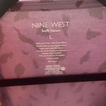 Nine West Purple Abstract Soft Spun Long Sleeve Top Photo 3