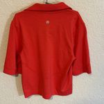 Lululemon  Swiftly Tech Relaxed-Fit‎ Polo Shirt Size 0 Hot Heat Red Glow Photo 4