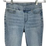 ISAAC MIZRAHI LIVE NWOT True Denim Pull On Ankle Slim Jeans Petite 0 Frayed Hem Blue Size 0P Photo 1