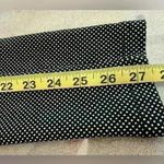 Chocolate Black and White Small Polka Dot Women's Trousers (503) Size M Photo 11