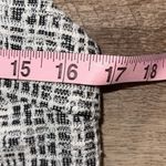 Anthropologie  Amadi Womens Tweed Sleeveless Peplum‎ Blouse Black White Small NWT Photo 8