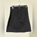 EXPRESS Black Corset Denim Skirt Size 8 Photo 2