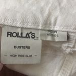 ROLLA'S White High Rise Slim Dusters Size 24 Photo 2