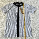 Ksubi  Unisex Vertical stripe baseball tee in white/blue size XS Photo 4