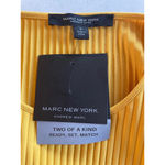Marc New York Women's Blouse, L, Mustard Yellow Photo 2