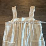 Maeve NWOT Anthropologie  Petite Neutral Stripe Dress Sz MP Photo 9