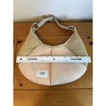 UGG Bag Purse Shoulder Handbag Pink Tan Suede Shearling Malibu Boho Handbag Photo 8