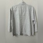 Eileen Fisher  Organic Linen Cotton Ticking Stripe Jacket size medium Photo 7