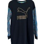 COOGI PUMA Sweatshirt Long Sleeve Shirt Black Dress - Women's Size XS Multicolor Photo 2