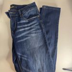 Indigo Rein  Dark Blue Distressed Skinny Jeans Photo 10