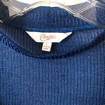 Candie's Candie’s Ribbed Sleeveless Choker Tank Royal Blue L Photo 7