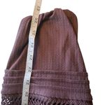 Torrid  Textured Jersey V-Neck Crochet Long Sleeve Top Rose Taupe 3X Boho Peasant Photo 11