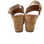 Arula Women's Suede Ankle Strap Platform Cork Wedge Sandals Neutral Size 8 Tan Photo 6