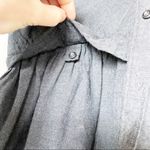 AGLINI Shirtmakers Dark Grey Peplum Long Sleeve Top Size XS Photo 6