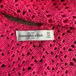 Abercrombie & Fitch  Hot Pink Crochet Knit Tank Top XS Photo 4