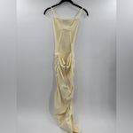 We Wore What  Open Back Ruched High Neck Bodycon Midi Dress Photo 4