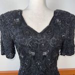 Scala Stunning Vintage  Silk Beaded Formal Dress! Photo 4