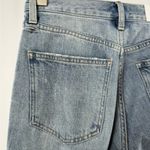 Pistola  High Rise Distressed Straight Leg Raw Hem Jeans in Rutls Blue Size 26 Photo 4