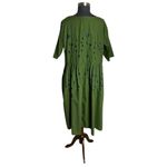 Eshakti Eshakli Square Neck Green Embroidered Floral Custom Dress Photo 9