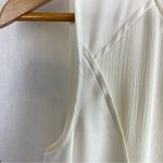 Quinn White Layer Draped Sleeveless Tank Blouse Top S Photo 3