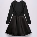 ZARA  COMBINATION KNIT MINI DRESS BLACK SIZE M NEW Photo 10