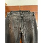 We The Free BURNOUT BLACK STRAIGHT LEG BUTTON FLY JEANS SIZE 30 Photo 3