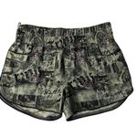 Truth Soul Armor Shorts Juniors 7 Green Black Roses Drawstring Pocket Y2K Size undefined Photo 2