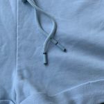 Reiss Pale Blue Annie Jersey Powder Blue Lounge Drawstring Elastic Waist Shorts Sweat Shorts Cotton Blend Photo 8