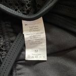 Black One Piece Crochet Swimsuit with Deep V Photo 7