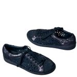 Lady Couture Paris Sneakers 9.5 Blue Cut Out Rhinestone Sparkle Low Top Shoes Photo 2